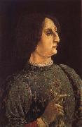Pollaiuolo, Piero Portrat of Galeas-Maria Sforza Sweden oil painting artist